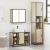Set mobilier de baie, 3 piese, stejar sonoma, lemn prelucrat GartenMobel Dekor