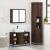 Set mobilier de baie, 3 piese, stejar maro, lemn prelucrat GartenMobel Dekor