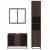 Set mobilier de baie, 3 piese, stejar maro, lemn prelucrat GartenMobel Dekor