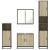 Set de mobilier de baie din 4 piese din lemn de stejar Sonoma GartenMobel Dekor