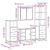 Set de mobilier de baie 4 piese Lemn stratificat gri Sonoma GartenMobel Dekor