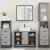 Set de mobilier de baie 4 piese Lemn stratificat gri Sonoma GartenMobel Dekor