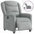 Fotoliu rabatabil electric, gri deschis, textil GartenMobel Dekor