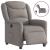 Fotoliu rabatabil electric, gri taupe, material textil GartenMobel Dekor