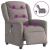 Fotoliu electric de masaj rabatabil, gri taupe, textil GartenMobel Dekor