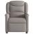 Fotoliu electric de masaj rabatabil, gri taupe, textil GartenMobel Dekor