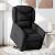 Fotoliu electric rabatabil cu ridicare, negru, textil GartenMobel Dekor