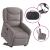 Fotoliu electric rabatabil cu ridicare, gri taupe, textil GartenMobel Dekor