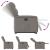 Fotoliu electric rabatabil cu ridicare, gri taupe, textil GartenMobel Dekor