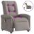 Fotoliu electric de masaj rabatabil, gri taupe, textil GartenMobel Dekor