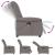 Fotoliu electric de masaj rabatabil, gri taupe, textil GartenMobel Dekor