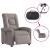 Fotoliu electric de masaj rabatabil, gri taupe, textil GartenMobel Dekor