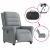 Fotoliu rabatabil electric, gri deschis, textil GartenMobel Dekor