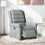 Fotoliu rabatabil electric, gri deschis, textil GartenMobel Dekor