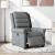 Fotoliu rabatabil electric, gri închis, material textil GartenMobel Dekor