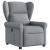 Fotoliu rabatabil electric, gri deschis, textil GartenMobel Dekor