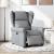 Fotoliu rabatabil electric, gri deschis, textil GartenMobel Dekor