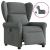Fotoliu rabatabil electric, gri închis, material textil GartenMobel Dekor