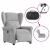 Scaun reclinabil electric Cloud Grey Fabric GartenMobel Dekor