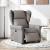 Fotoliu electric de masaj rabatabil, gri taupe, textil GartenMobel Dekor