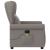 Fotoliu electric de masaj rabatabil, gri taupe, textil GartenMobel Dekor