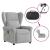 Scaun reclinabil electric pentru masaj Cloud Grey Fabric GartenMobel Dekor