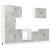 Set dulapuri de bucătărie 7 piese „Kalmar” gri beton Lemn GartenMobel Dekor