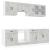 Set dulapuri de bucătărie 8 piese „Kalmar” gri beton Lemn GartenMobel Dekor