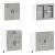 Set dulapuri de bucătărie 4 piese „Kalmar” gri beton Lemn GartenMobel Dekor