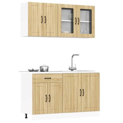 Set dulap de bucătărie din 4 piese „Kalmar” lemn stejar Sonoma GartenMobel Dekor