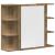 Set mobilier de baie, 3 piese, stejar artizanal, lemn prelucrat GartenMobel Dekor
