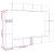 Set dulap TV 8 piese montat pe perete lemn vechi lemn prelucrat GartenMobel Dekor