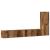 Set dulap TV 3 piese montat pe perete lemn vechi lemn prelucrat GartenMobel Dekor
