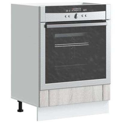 Dulap pentru cuptor „Lucca” Lemn prelucrat Sonoma gri GartenMobel Dekor