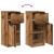Dulapuri, 2 buc., lemn vechi, 30x30x70 cm, lemn prelucrat GartenMobel Dekor