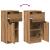 Dulap, stejar artizanal, 30x30x70 cm, lemn prelucrat GartenMobel Dekor