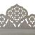 Paravan cameră sculptat manual 4 panouri gri 160x165 cm mango GartenMobel Dekor