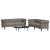 Set de canapele, 2 piese, gri taupe, material GartenMobel Dekor