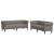 Set de canapele, 2 piese, gri taupe, material GartenMobel Dekor
