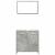 Set mobilier de baie, 3 piese, gri beton, lemn compozit GartenMobel Dekor