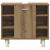 Set mobilier de baie, 4 piese, stejar artizanal, lemn prelucrat GartenMobel Dekor