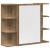 Set mobilier de baie, 4 piese, stejar artizanal, lemn prelucrat GartenMobel Dekor