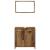 Set mobilier de baie, 3 piese, lemn vechi, lemn prelucrat GartenMobel Dekor
