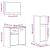 Set mobilier de baie, 3 piese, lemn vechi, lemn prelucrat GartenMobel Dekor