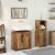 Set mobilier de baie, 3 piese, lemn vechi, lemn prelucrat GartenMobel Dekor