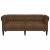 Canapea Chesterfield cu 2 locuri, maro, material textil GartenMobel Dekor