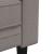 Canapea Chesterfield cu 3 locuri, gri taupe, material textil GartenMobel Dekor