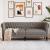 Canapea Chesterfield cu 3 locuri, gri taupe, material textil GartenMobel Dekor