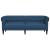 Canapea Chesterfield cu 3 locuri, albastru, material textil GartenMobel Dekor