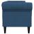 Canapea Chesterfield cu 3 locuri, albastru, material textil GartenMobel Dekor